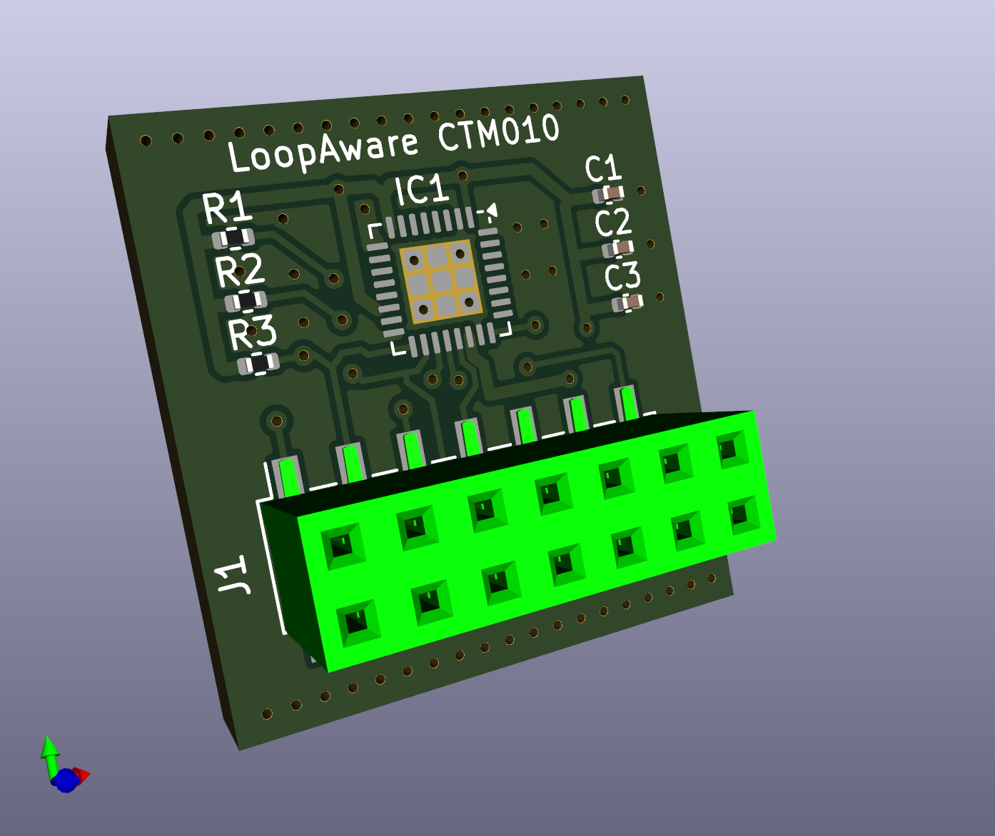 tpm-module-14pin-spi-CTM010-render-front