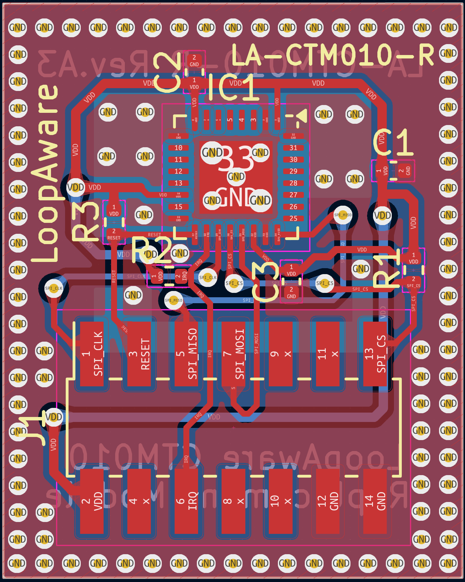 tpm-module-14pin-spi-CTM010-pcb